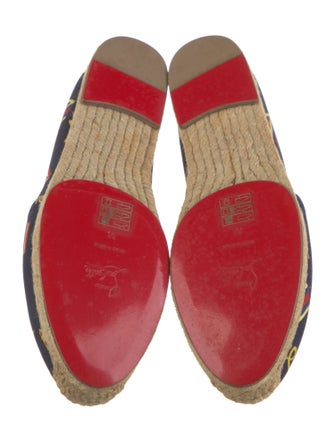 Christian Louboutin Canvas Printed Espadrilles