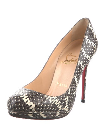 Christian Louboutin Bianca Snakeskin Pumps