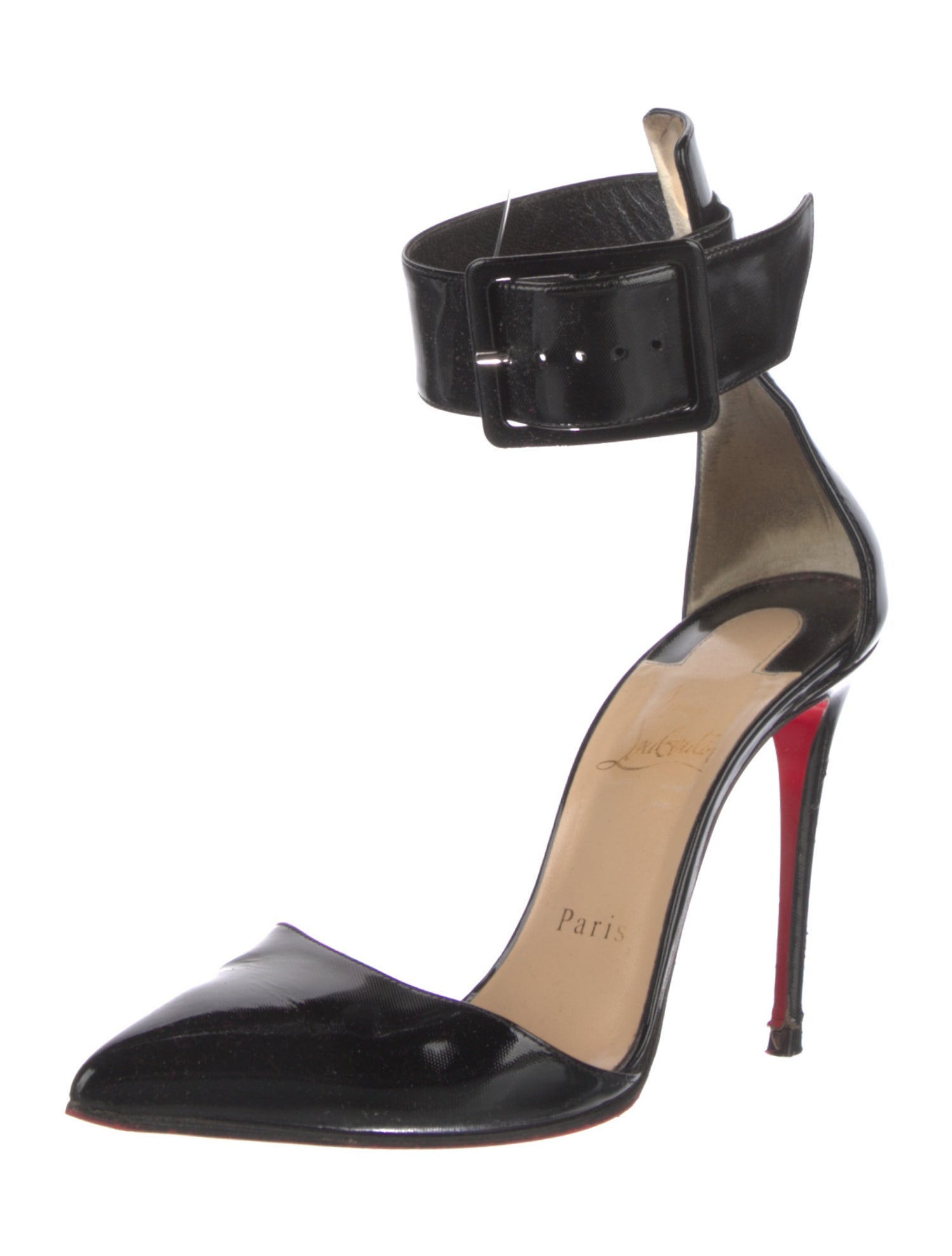 Christian Louboutin Patent Leather D'Orsay Pumps