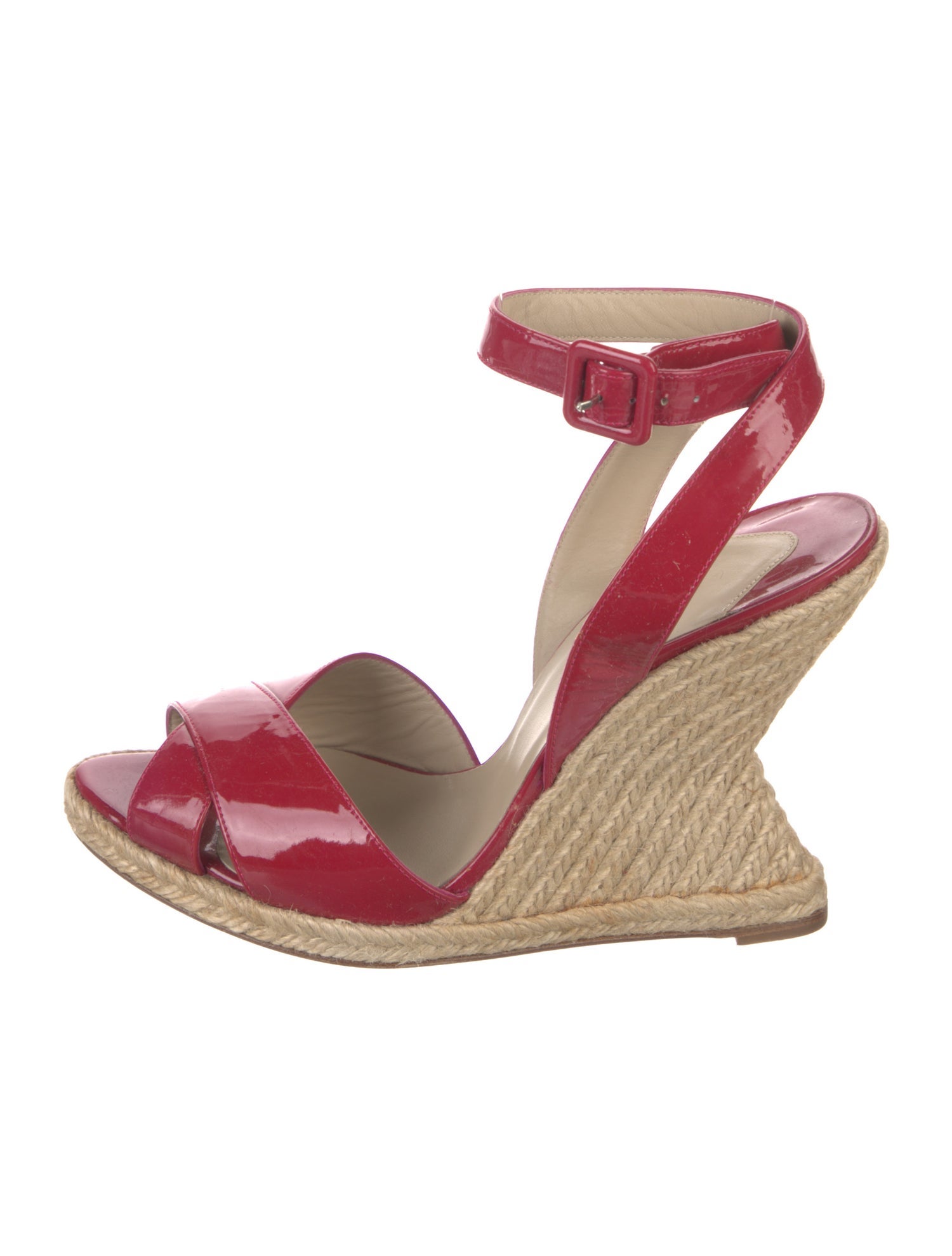 Christian Louboutin Patent Leather Printed Espadrilles