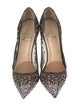 Christian Louboutin Mesh Colorblock Pattern Pumps