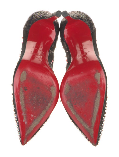 Christian Louboutin Mesh Colorblock Pattern Pumps