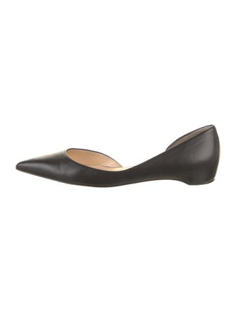 Christian Louboutin Leather D'Orsay Flats