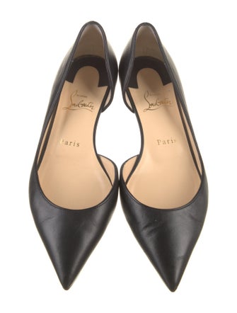 Christian Louboutin Leather D'Orsay Flats