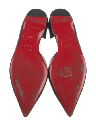 Christian Louboutin Leather D'Orsay Flats