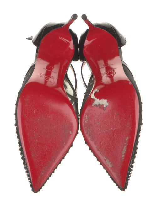 Christian Louboutin Twistissima Strass Mesh T-Strap Pumps