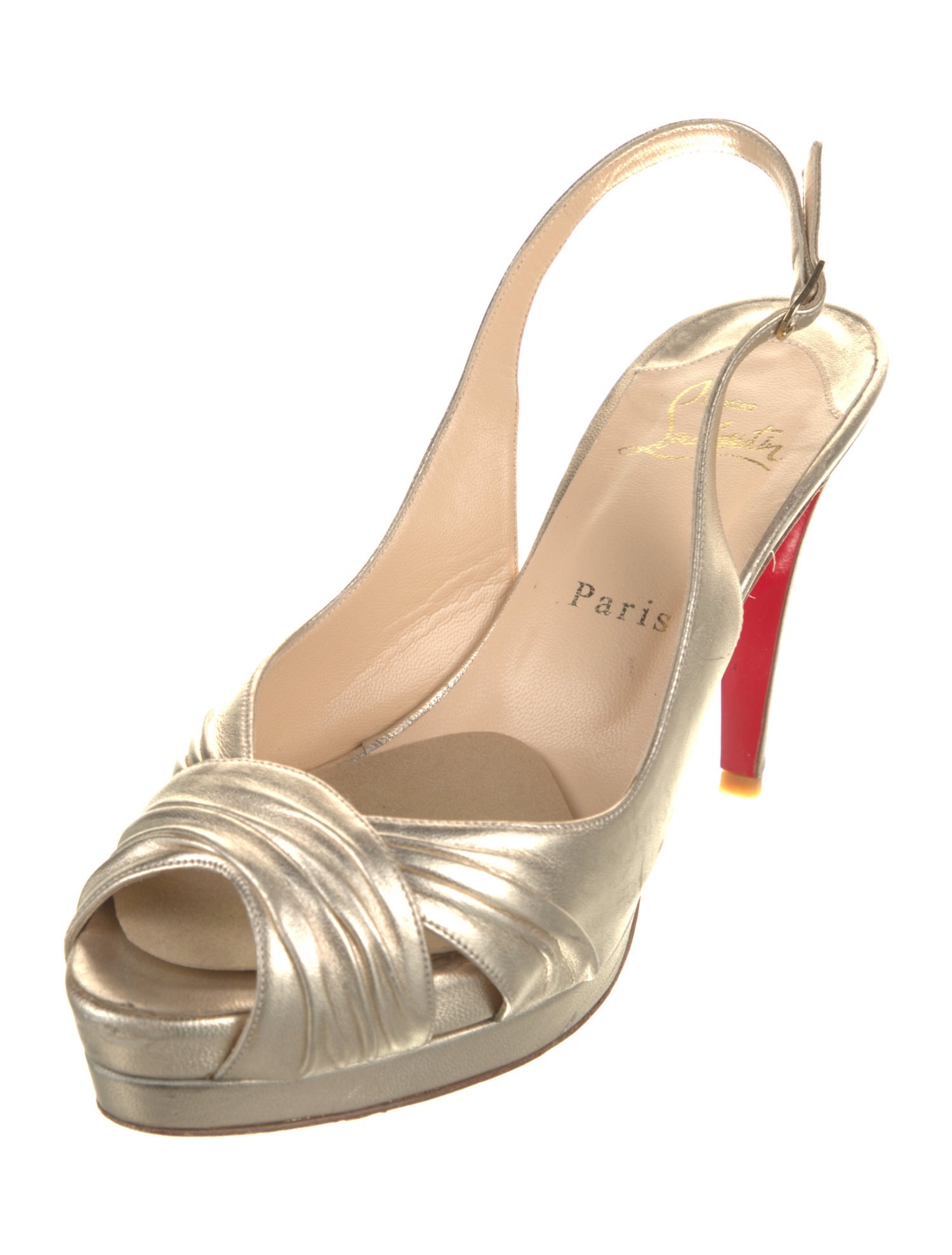 Christian Louboutin Leather Slingback Pumps