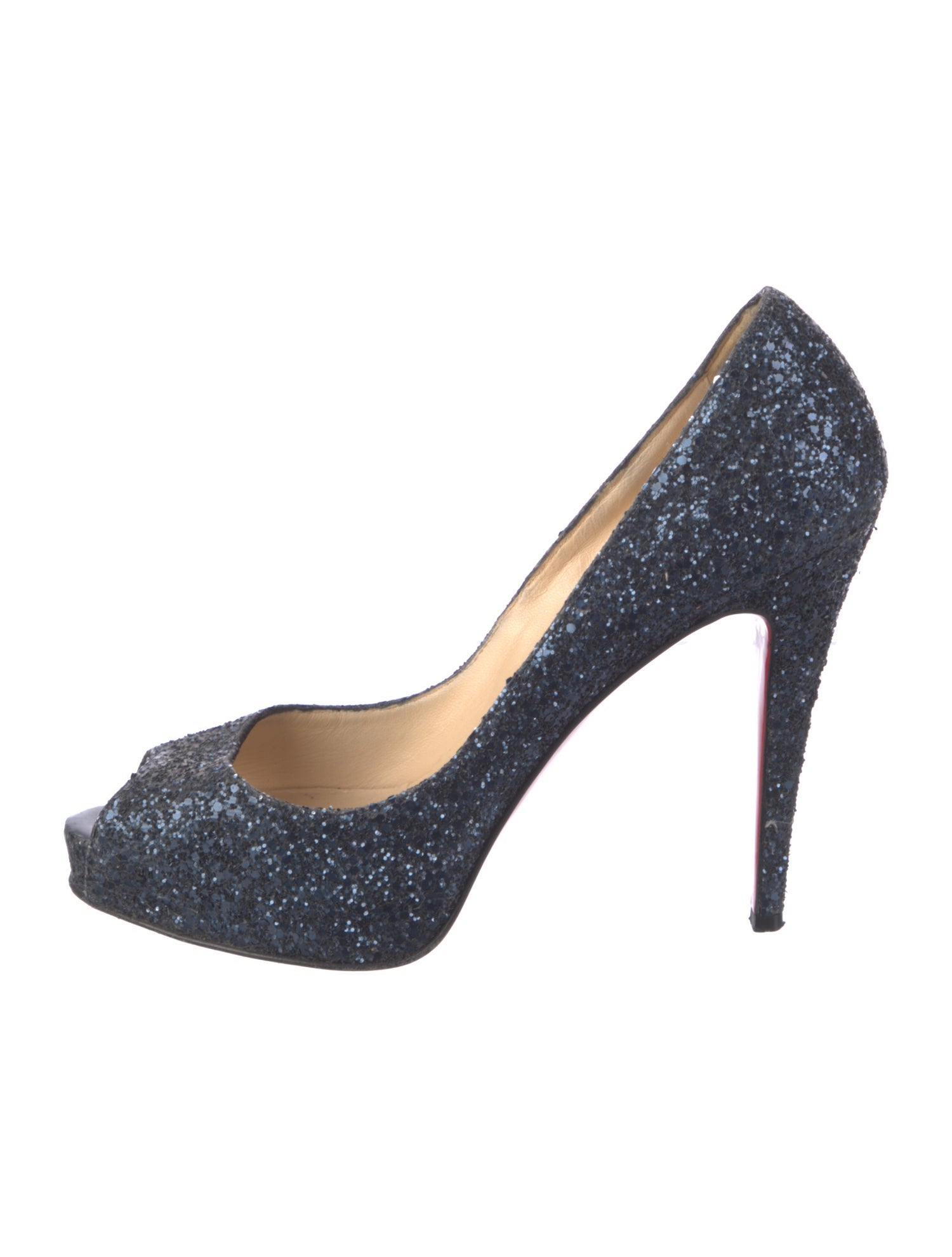Christian Louboutin Glitter Glitter Accents Pumps