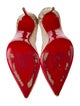Christian Louboutin Lace Pattern Pleated Accents Pumps