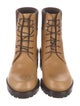 Christian Louboutin Leather Lace-Up Boots