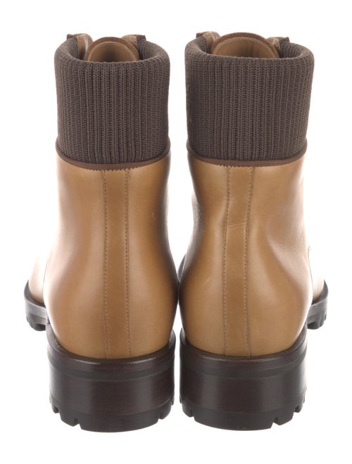 Christian Louboutin Leather Lace-Up Boots