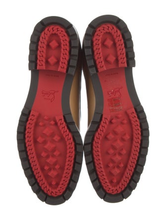 Christian Louboutin Leather Lace-Up Boots