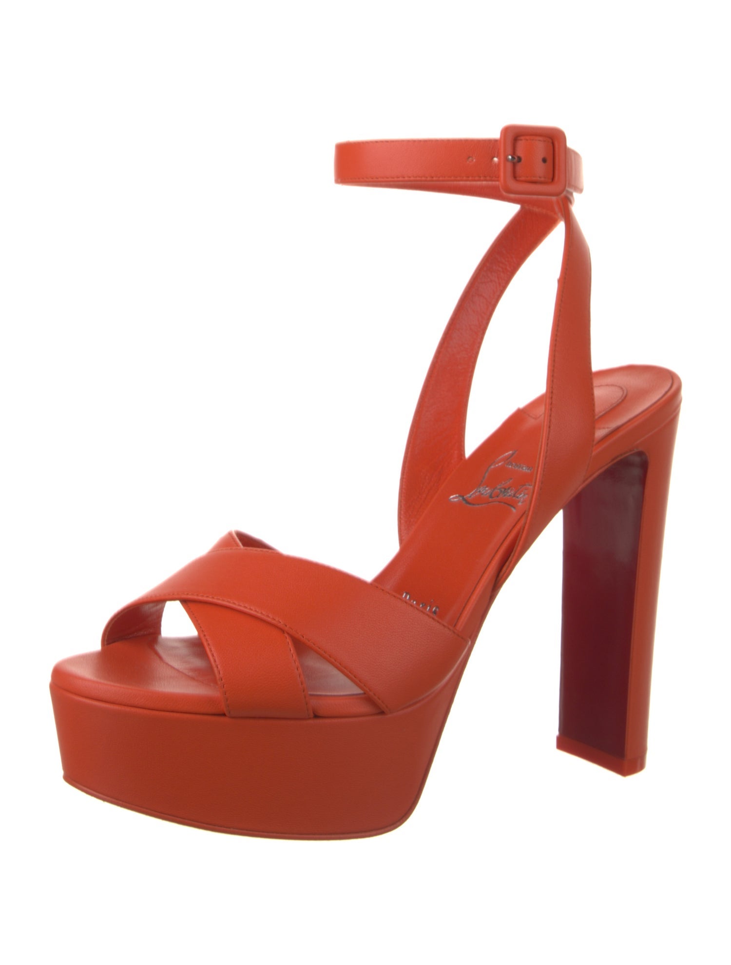 Christian Louboutin Leather Slingback Sandals w/ Tags