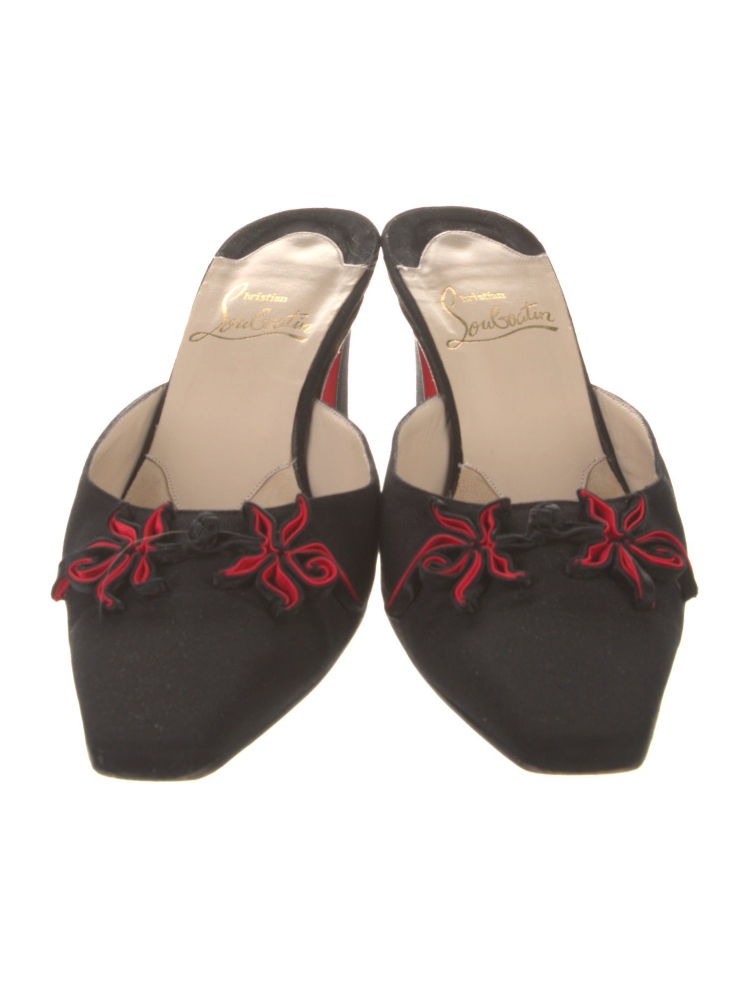 Christian Louboutin Bow Accents Mules