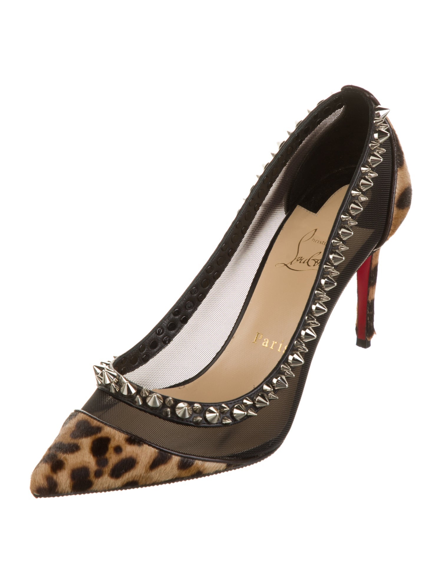 Christian Louboutin Galativi Spikes Spike Accents Pumps