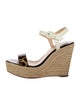 Christian Louboutin Patent Leather Animal Print Espadrilles