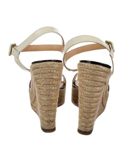 Christian Louboutin Patent Leather Animal Print Espadrilles