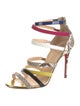 Christian Louboutin Snakeskin Animal Print Sandals