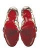 Christian Louboutin Snakeskin Animal Print Sandals