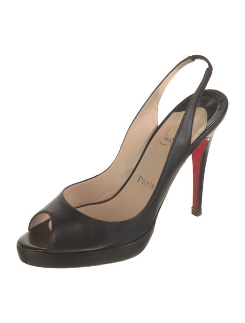 Christian Louboutin Leather Slingback Sandals