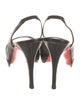 Christian Louboutin Leather Slingback Sandals