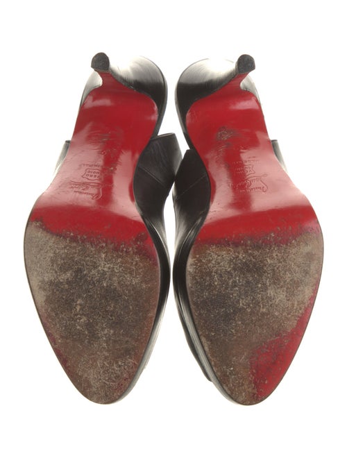Christian Louboutin Leather Slingback Sandals