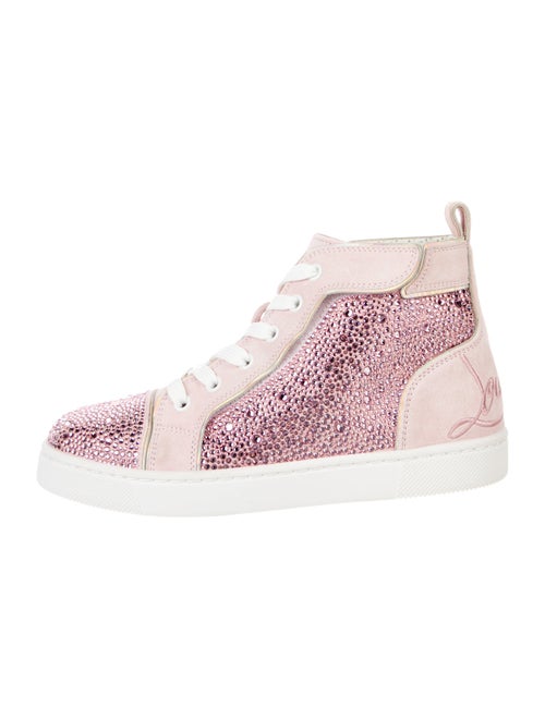 Christian Louboutin Girls' Rhinestone High Top Sneakers