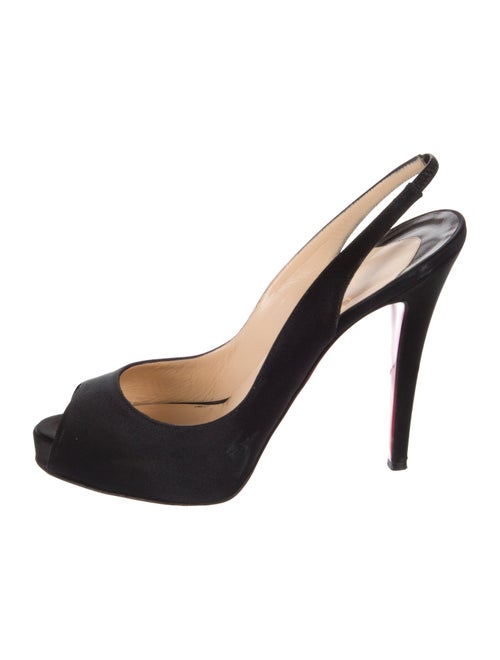 Christian Louboutin Satin Slingback Pumps