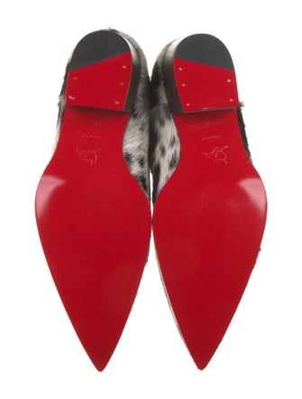 Christian Louboutin Ponyhair Animal Print Chelsea Boots