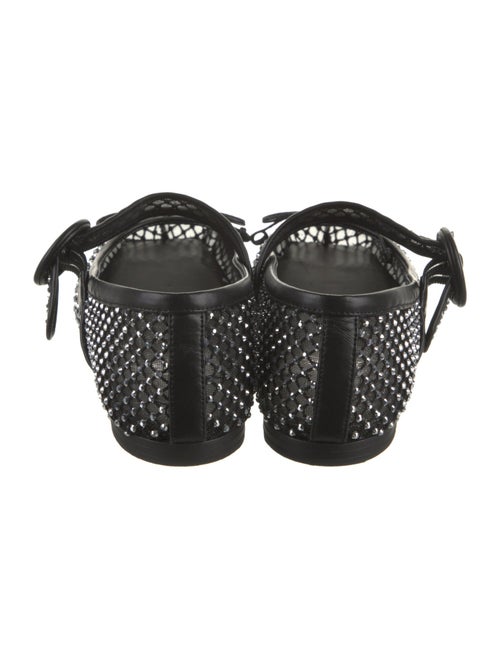 Christian Louboutin Mesh Bow Accents Mary Jane Flats w/ Tags