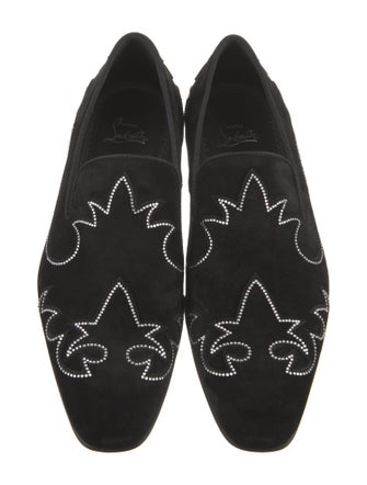 Christian Louboutin Suede Patterned Loafers w/ Tags
