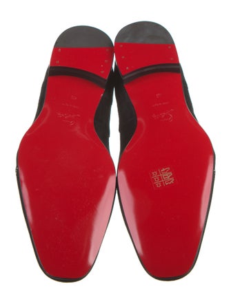 Christian Louboutin Suede Patterned Loafers w/ Tags