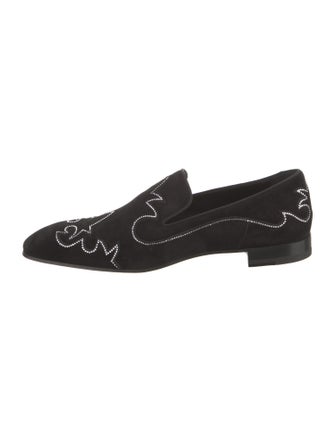 Christian Louboutin Suede Patterned Loafers w/ Tags