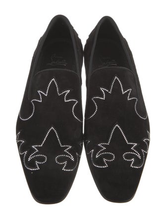 Christian Louboutin Suede Patterned Loafers w/ Tags
