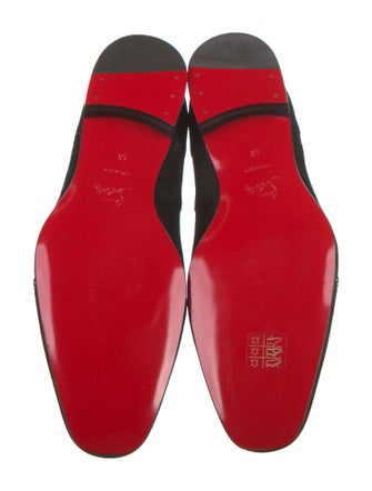 Christian Louboutin Suede Patterned Loafers w/ Tags