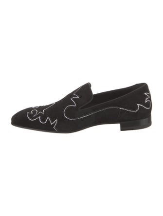 Christian Louboutin Suede Patterned Loafers w/ Tags