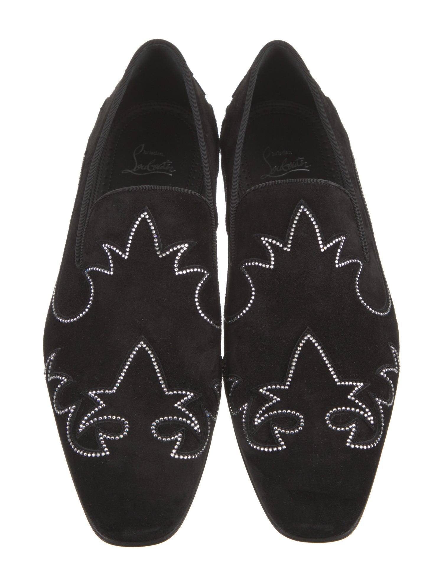 Christian Louboutin Suede Patterned Loafers w/ Tags