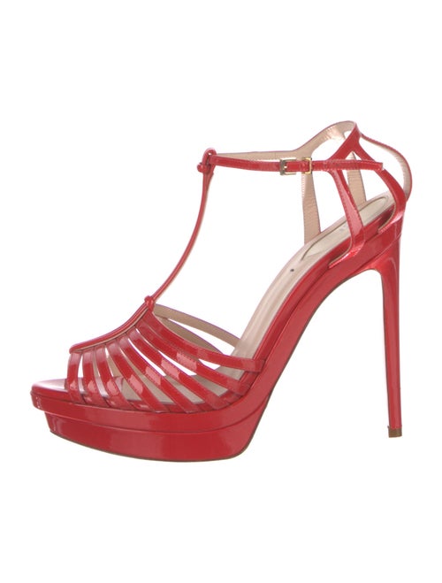 Christian Louboutin Leather T-Strap Sandals