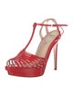 Christian Louboutin Leather T-Strap Sandals