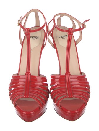 Christian Louboutin Leather T-Strap Sandals