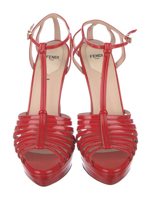 Christian Louboutin Leather T-Strap Sandals