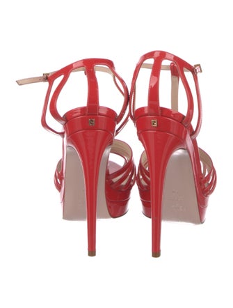 Christian Louboutin Leather T-Strap Sandals