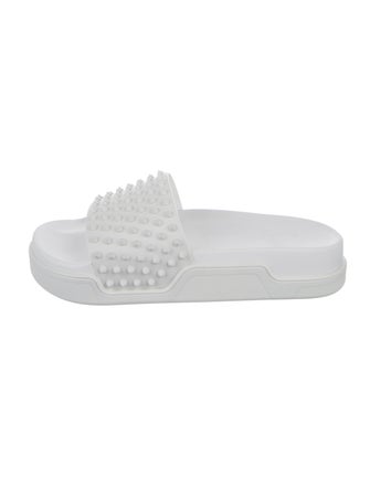 Christian Louboutin Spike Accents Rubber Slides