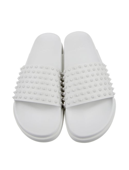 Christian Louboutin Spike Accents Rubber Slides