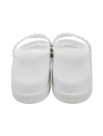 Christian Louboutin Spike Accents Rubber Slides
