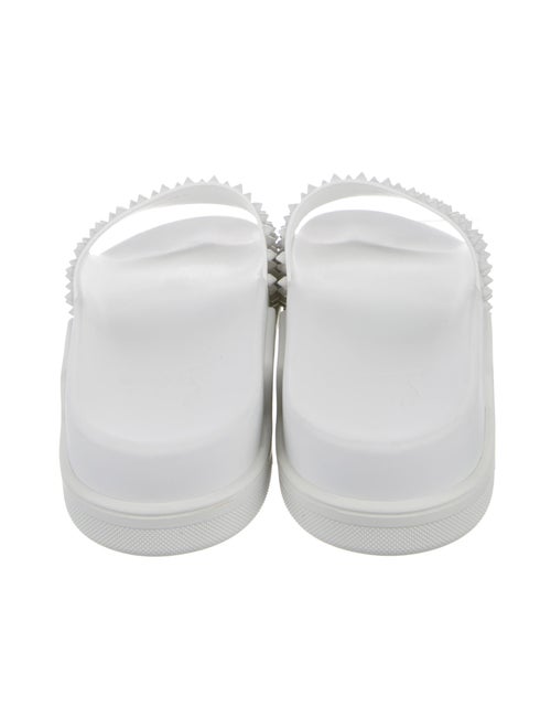 Christian Louboutin Spike Accents Rubber Slides