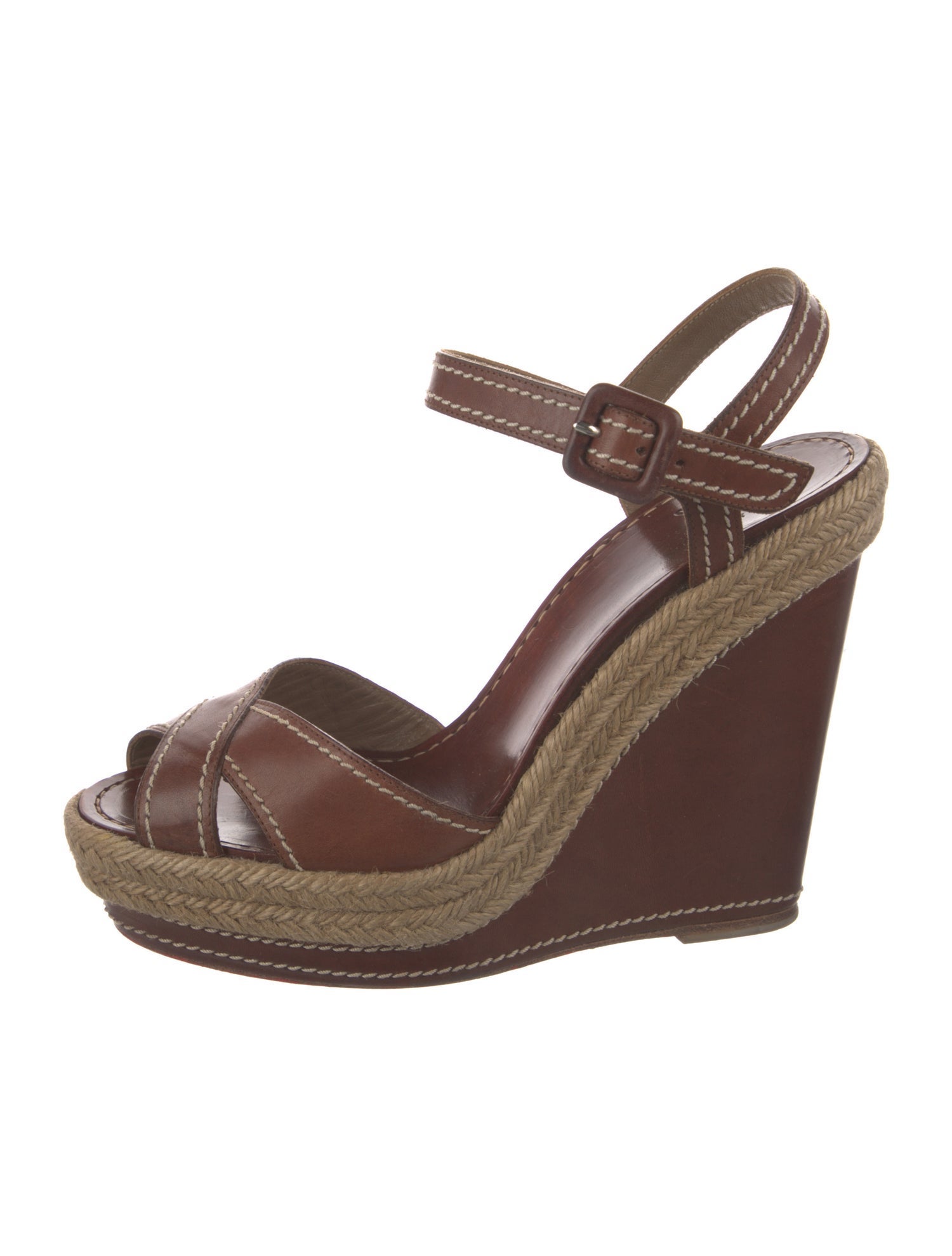 Christian Louboutin Leather Colorblock Pattern Slingback Pumps