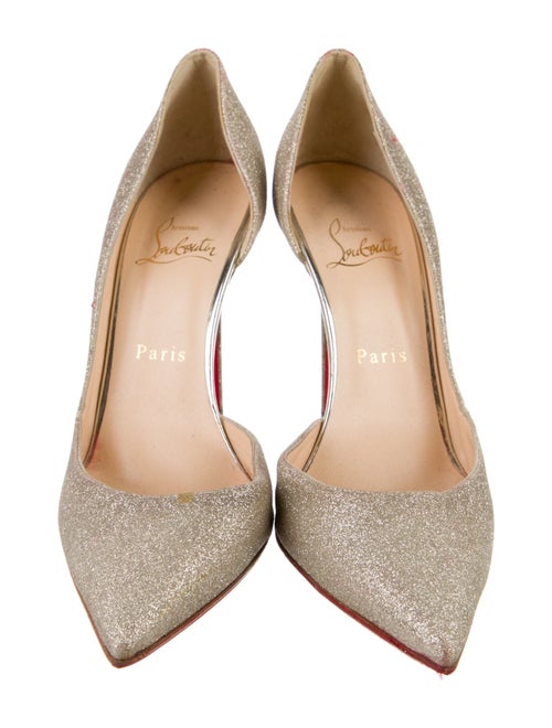 Christian Louboutin Glitter D'Orsay Pumps