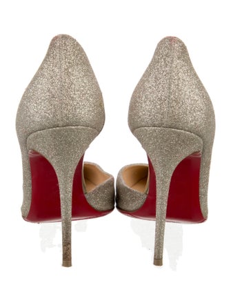 Christian Louboutin Glitter D'Orsay Pumps