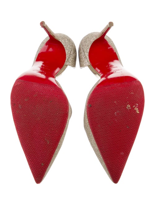 Christian Louboutin Glitter D'Orsay Pumps